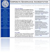 Corporate Governance Accreditation  -  www.corpgovernance.co.za